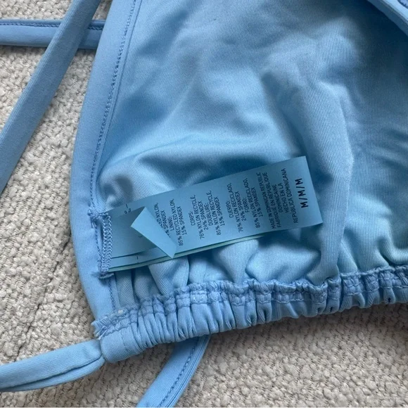 SKIMS Rhinestone Triangle bikini top iris blue size M - Picture 6 of 6